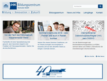 Tablet Screenshot of ihk-biz.de